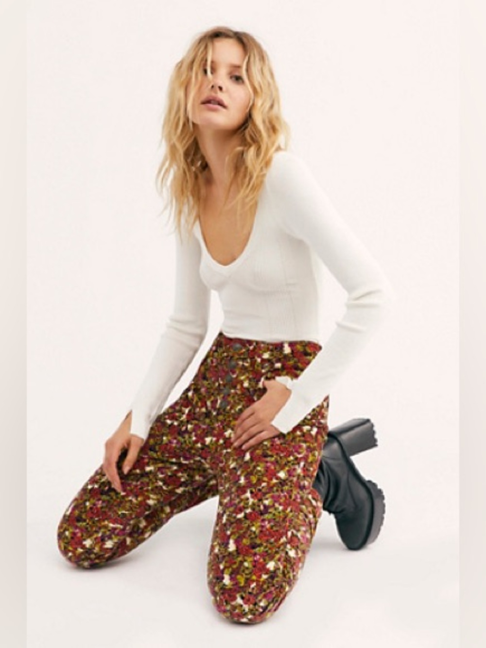 Free People Sun-chaser Cord Corduroy size 29